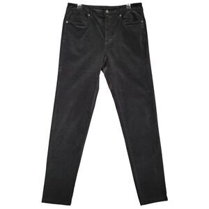 J MCLAUGHLIN Black Stretch Velvet Mid Rise Skinny Pants Twee Holiday SIZE 6
